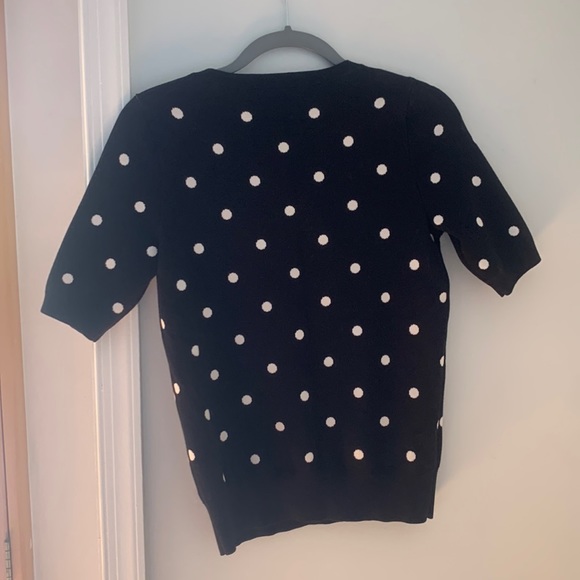 Ann Taylor Polka-Dot 3/4 Sleeve Sweater - Picture 3 of 4